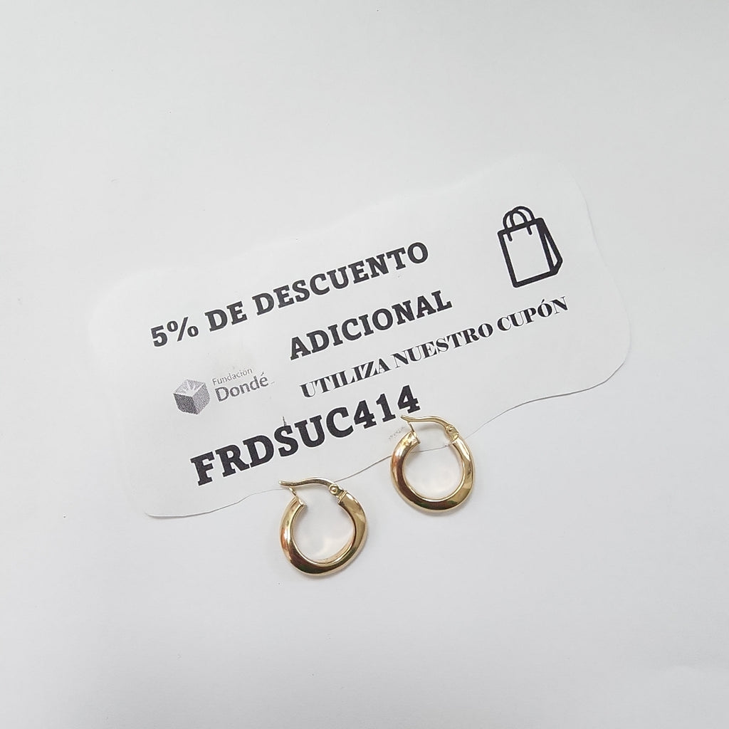 ARRACADAS PAR ORO 10 K 1.7 GRMS (SEMINUEVO)