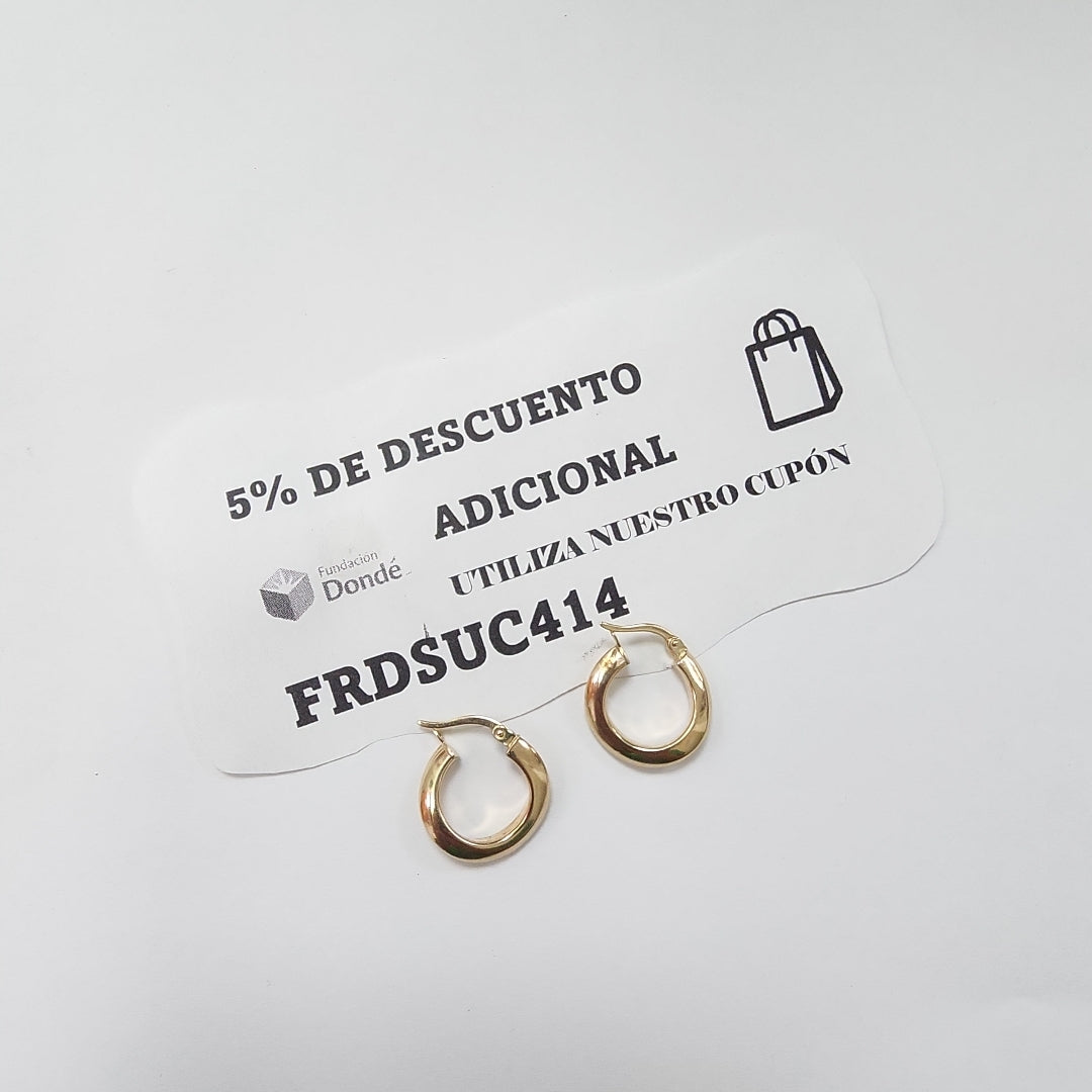ARRACADAS PAR ORO 10 K 1.7 GRMS (SEMINUEVO)