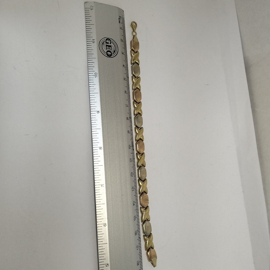 PULSERA ORO COMBINADO 10 K 8,60 GRMS (SEMINUEVO)