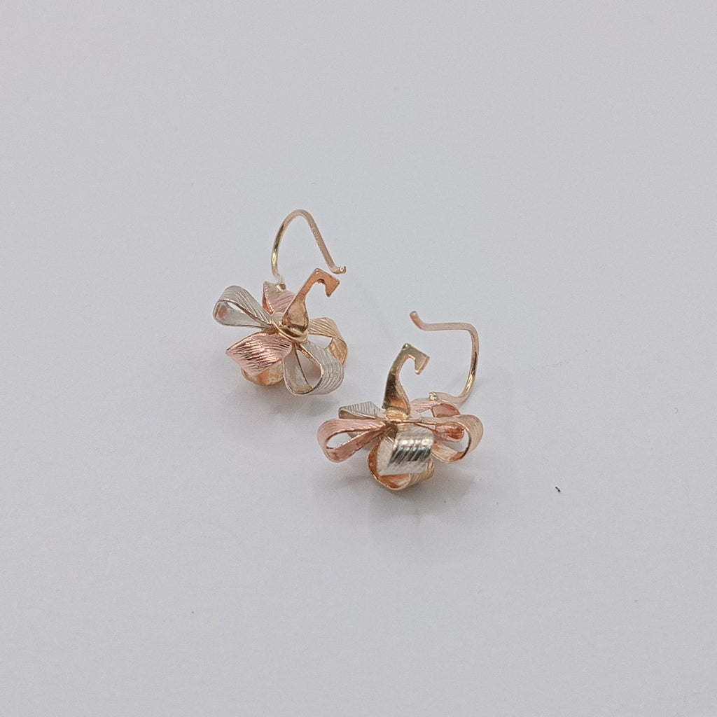 ARETES PAR ORO COMBINADO 10 K 1.9 GRMS (SEMINUEVO)