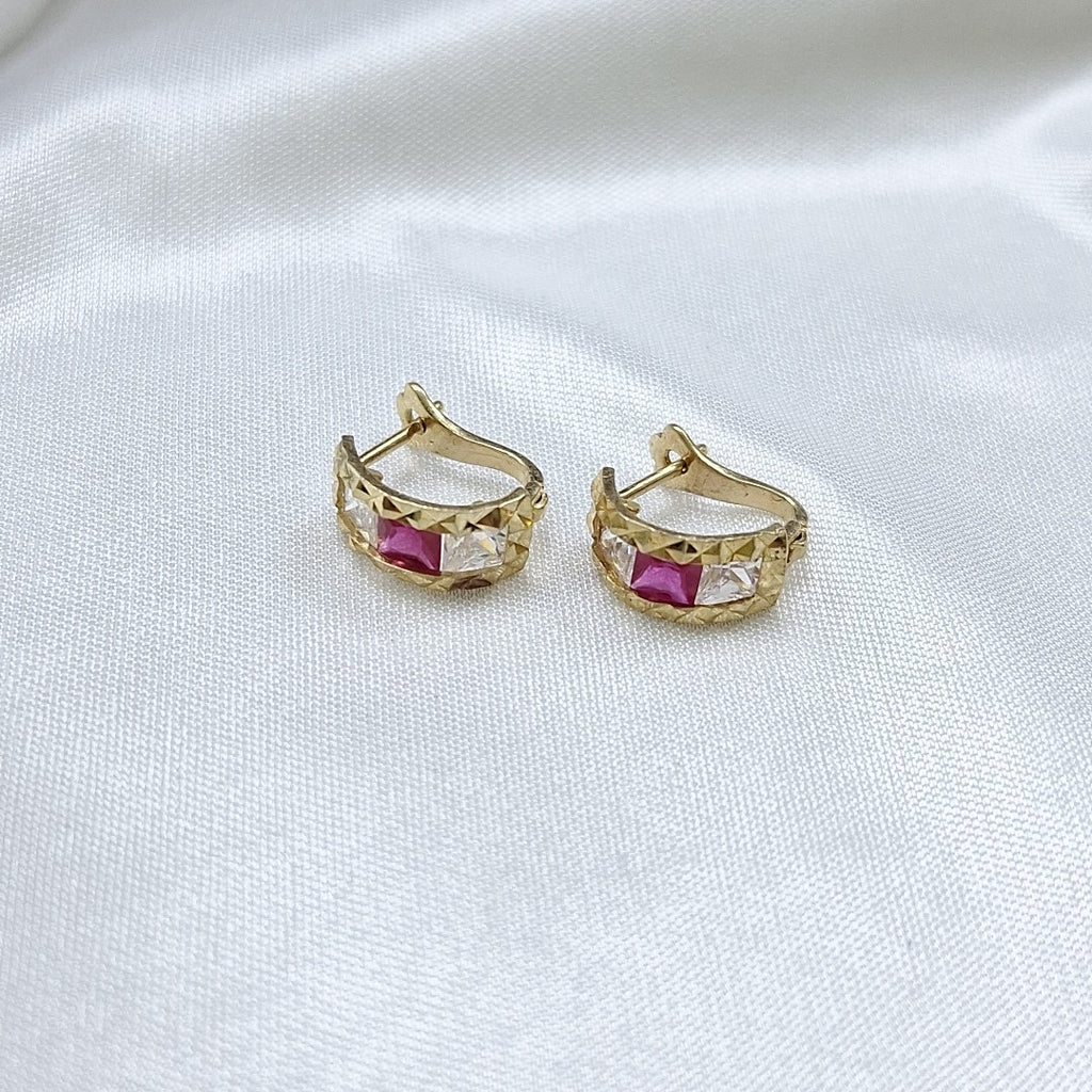 ARETES PAR ORO 14 K 2,30 GRMS (SEMINUEVO)