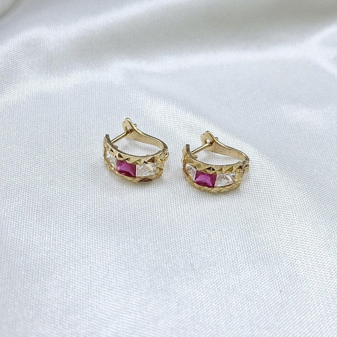 ARETES PAR ORO 14 K 2,30 GRMS (SEMINUEVO)