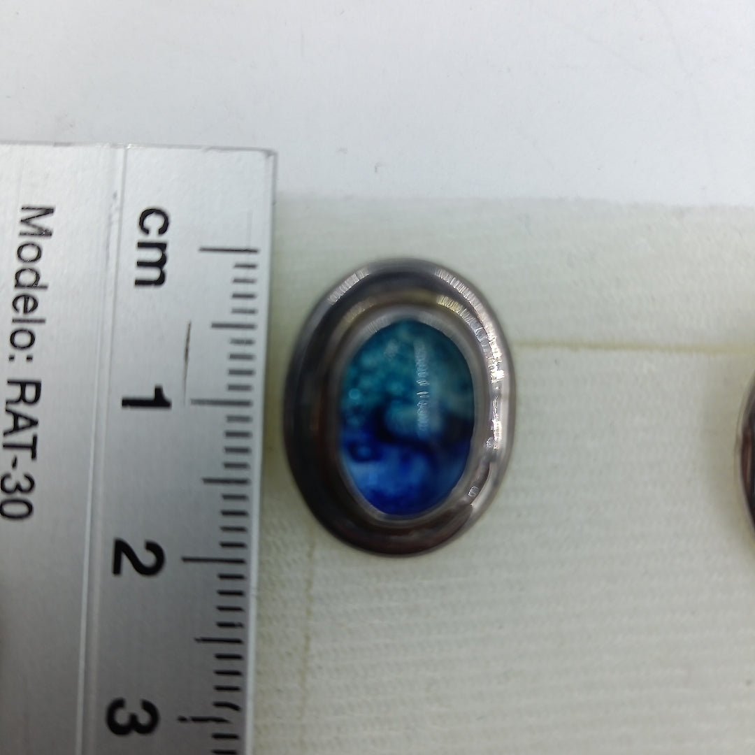 BROQUELES PAR PLATA 7.8 GRMS (SEMINUEVO)