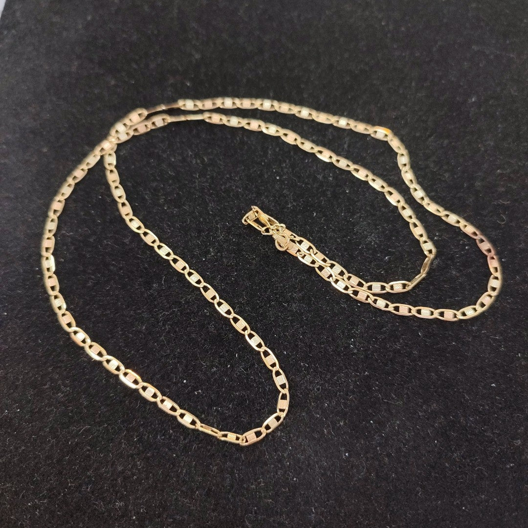 CADENA ORO, ORO COMBINADO 8 K 4 GRMS (SEMINUEVO)