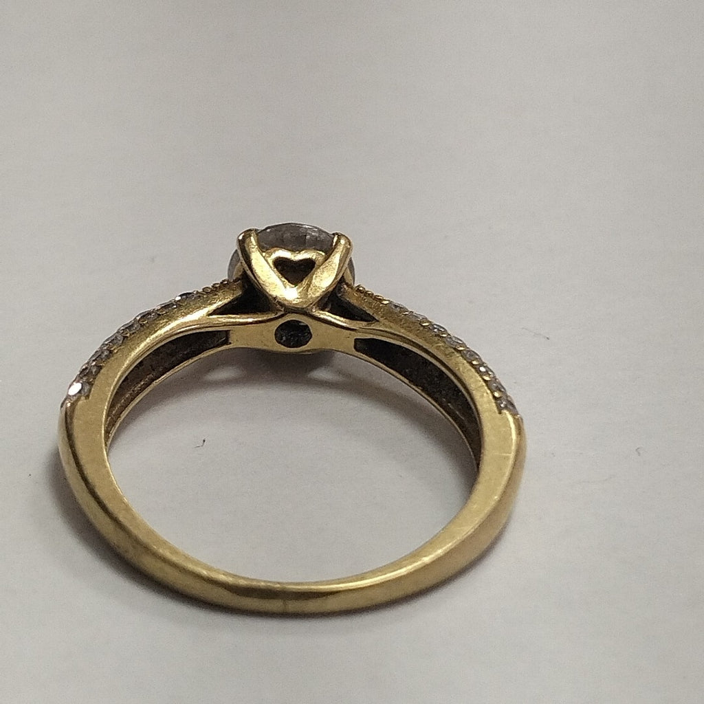 ANILLITO,SOLITARIO ORO 14 K 2,20 GRMS (SEMINUEVO)