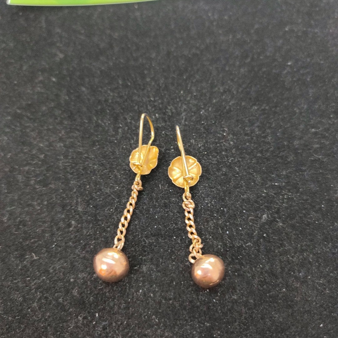 ARETES PAR ORO 8 K 2.4 GRMS (SEMINUEVO)