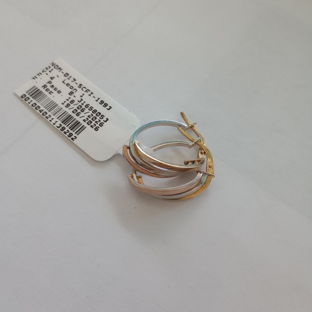 ARRACADAS PAR ORO 10 K 1.4 GRMS (SEMINUEVO)