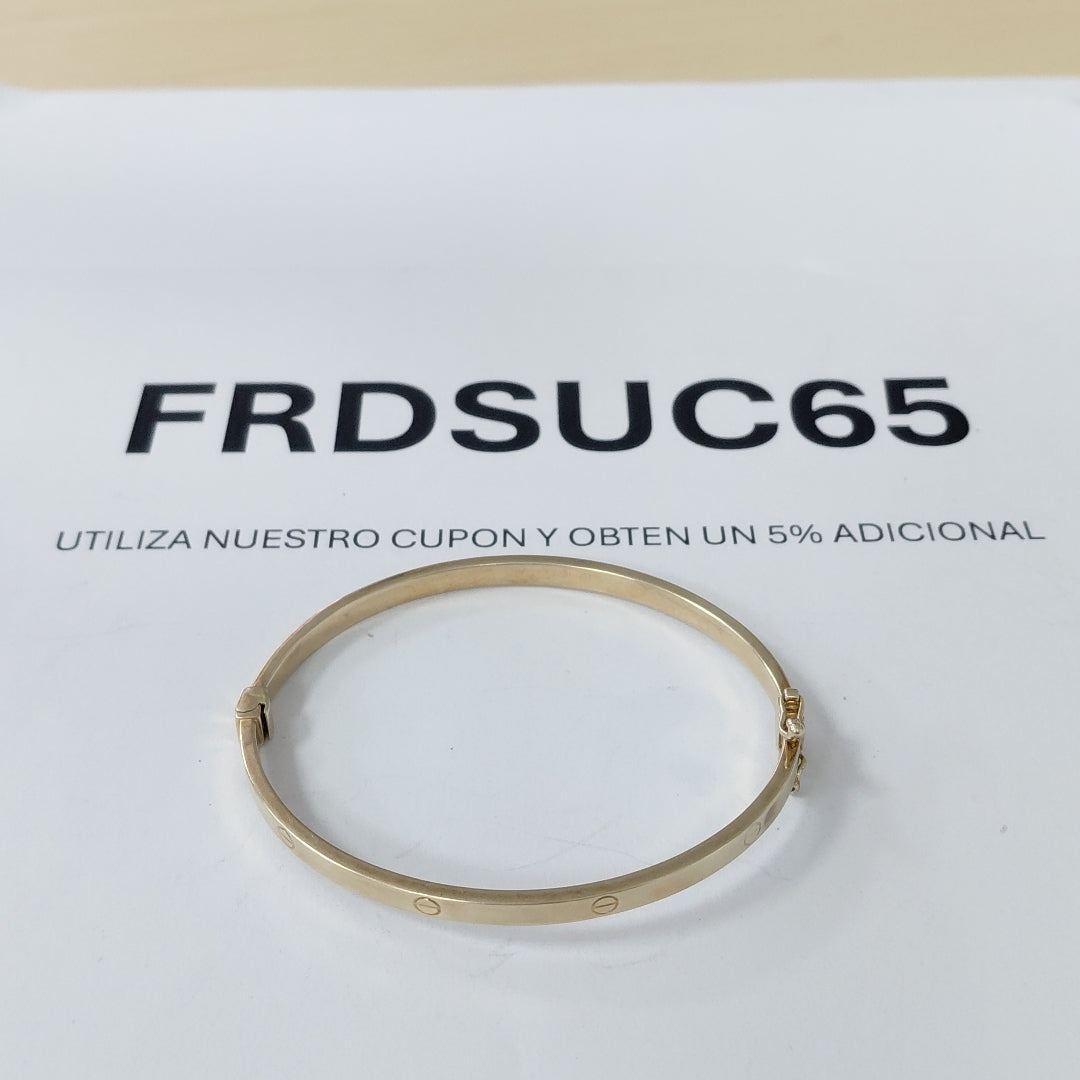 PULSERA RIGIDA ORO 8 K 5.8 GRMS (SEMINUEVO)