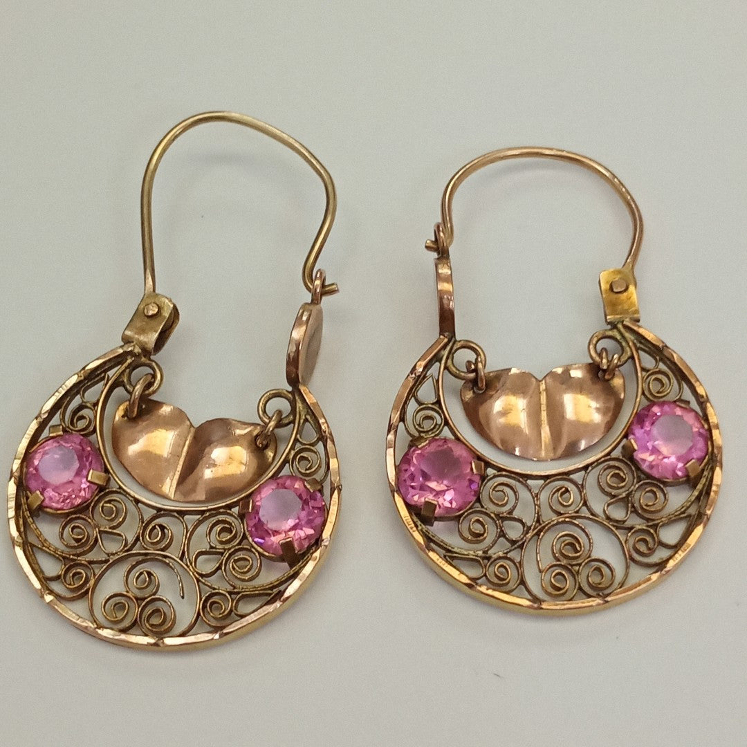 ARETES PAR ORO 8 K 4,00 GRMS (SEMINUEVO)