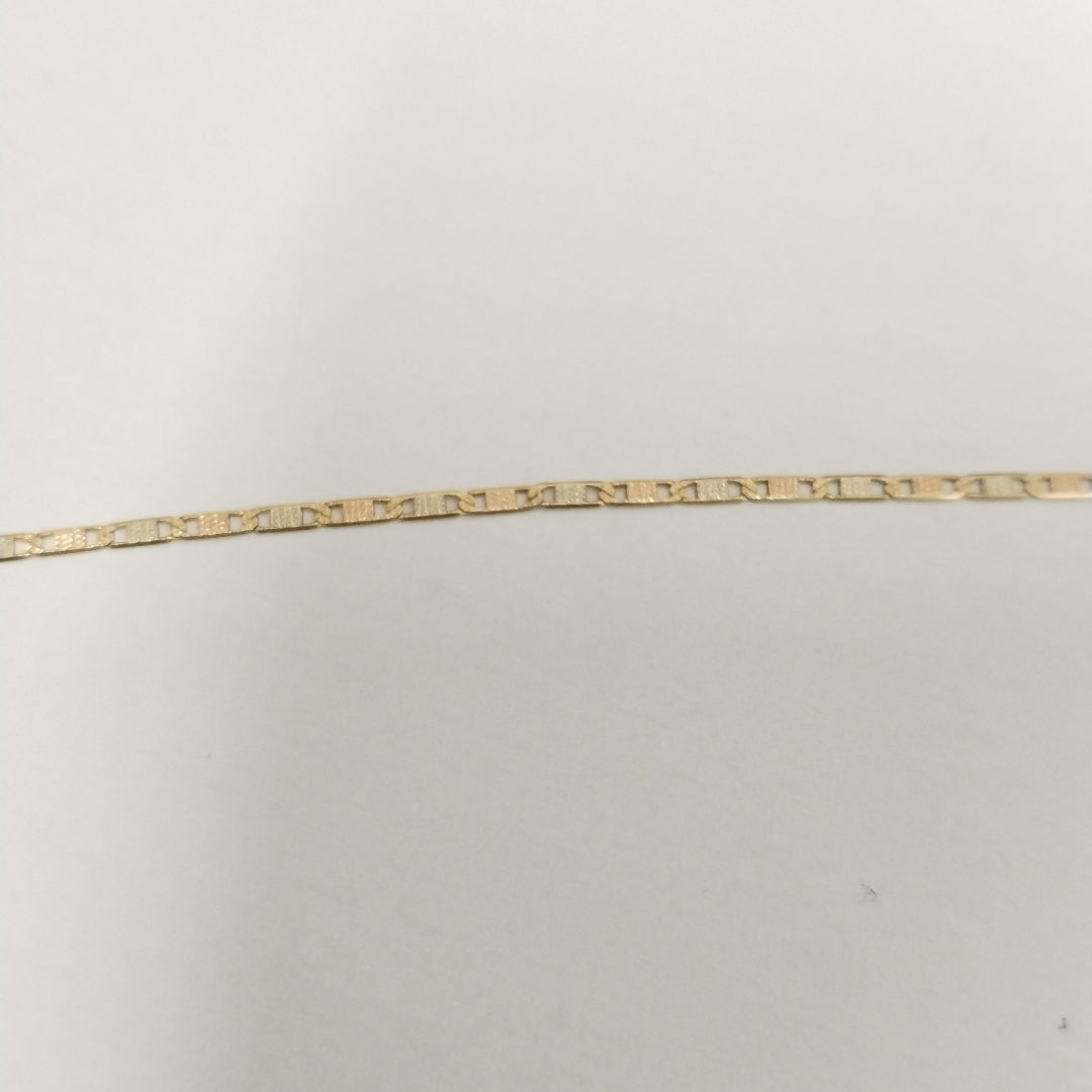 CADENA ORO, ORO COMBINADO 14 K 3.7 GRMS (SEMINUEVO)