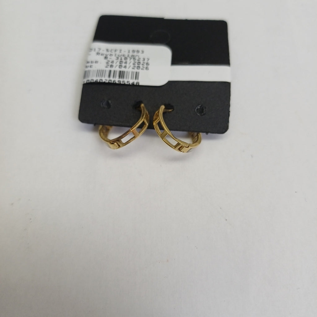 ARRACADAS PAR ORO 10 K 1.5 GRMS (SEMINUEVO)