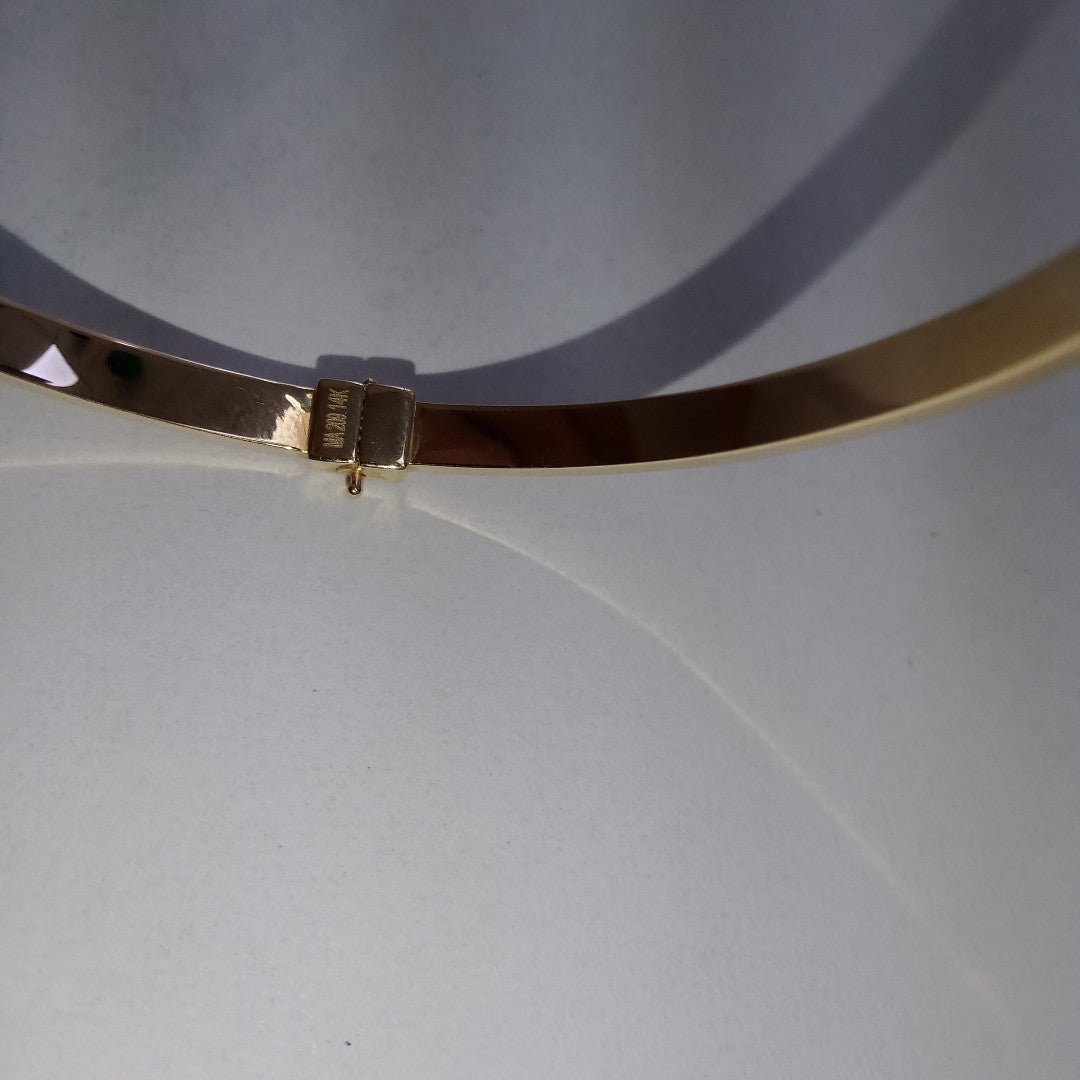 PULSERA RIGIDA ORO 14 K 4.5 GRMS (SEMINUEVO)