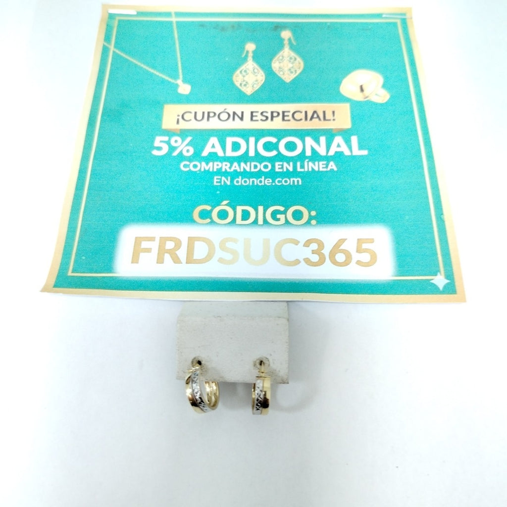 ARRACADAS ORO 14K 1.5 (NUEVO)