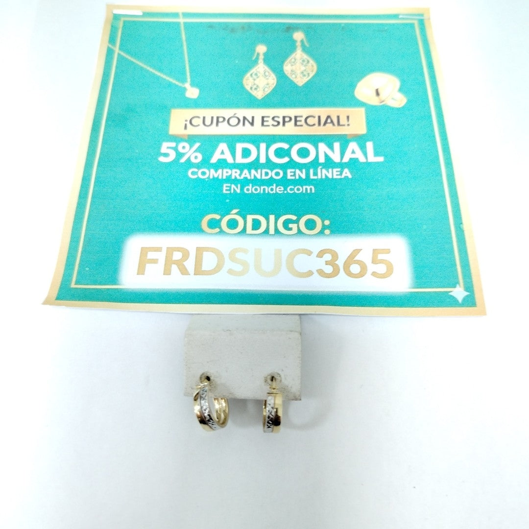ARRACADAS ORO 14K 1.5 (NUEVO)