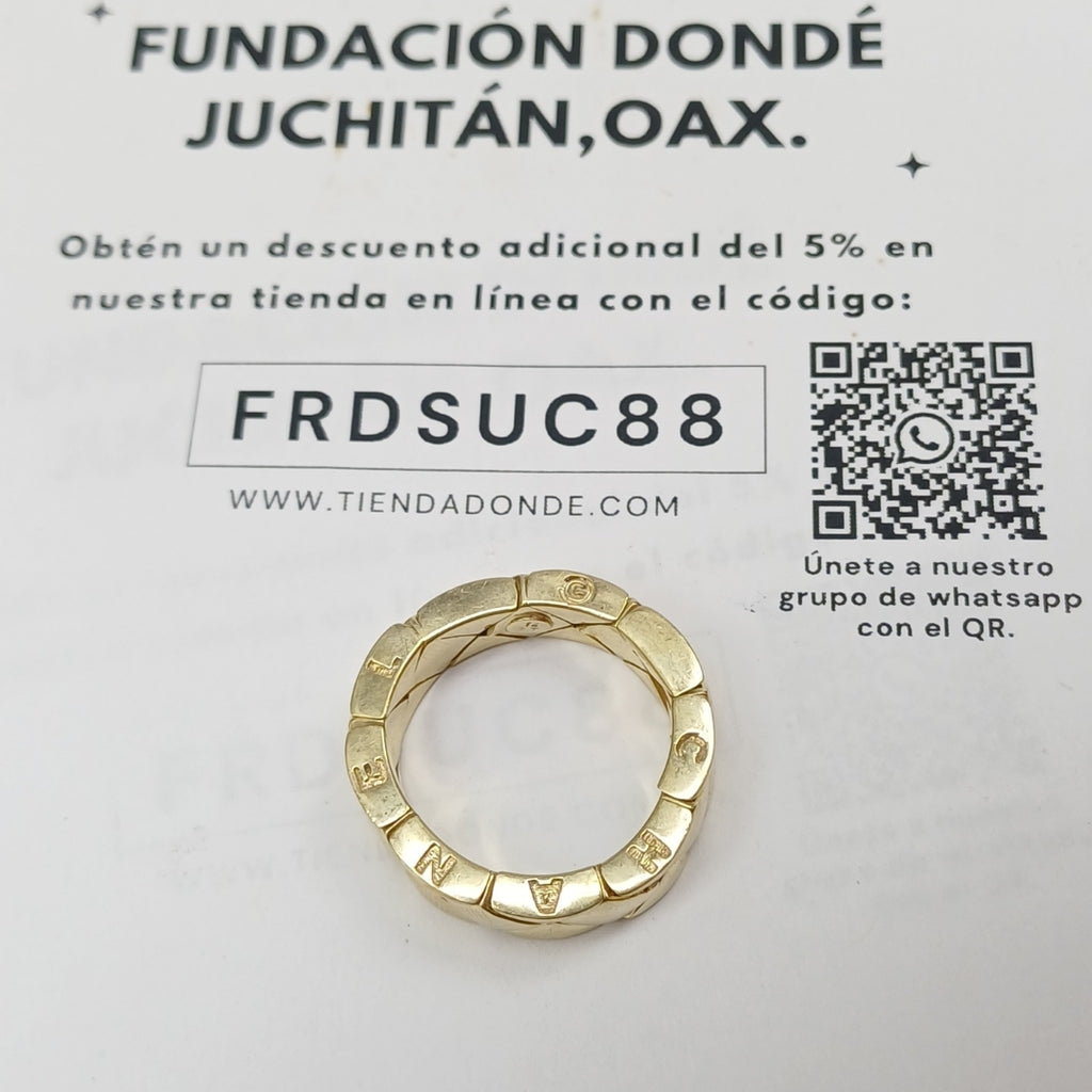ARGOLLA ORO 14 K 10.7 GRMS (SEMINUEVO)