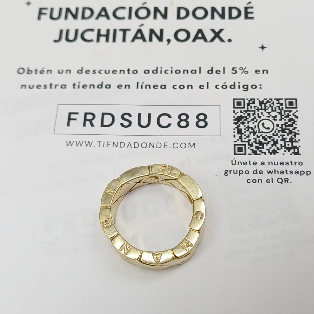 ARGOLLA ORO 14 K 10.7 GRMS (SEMINUEVO)