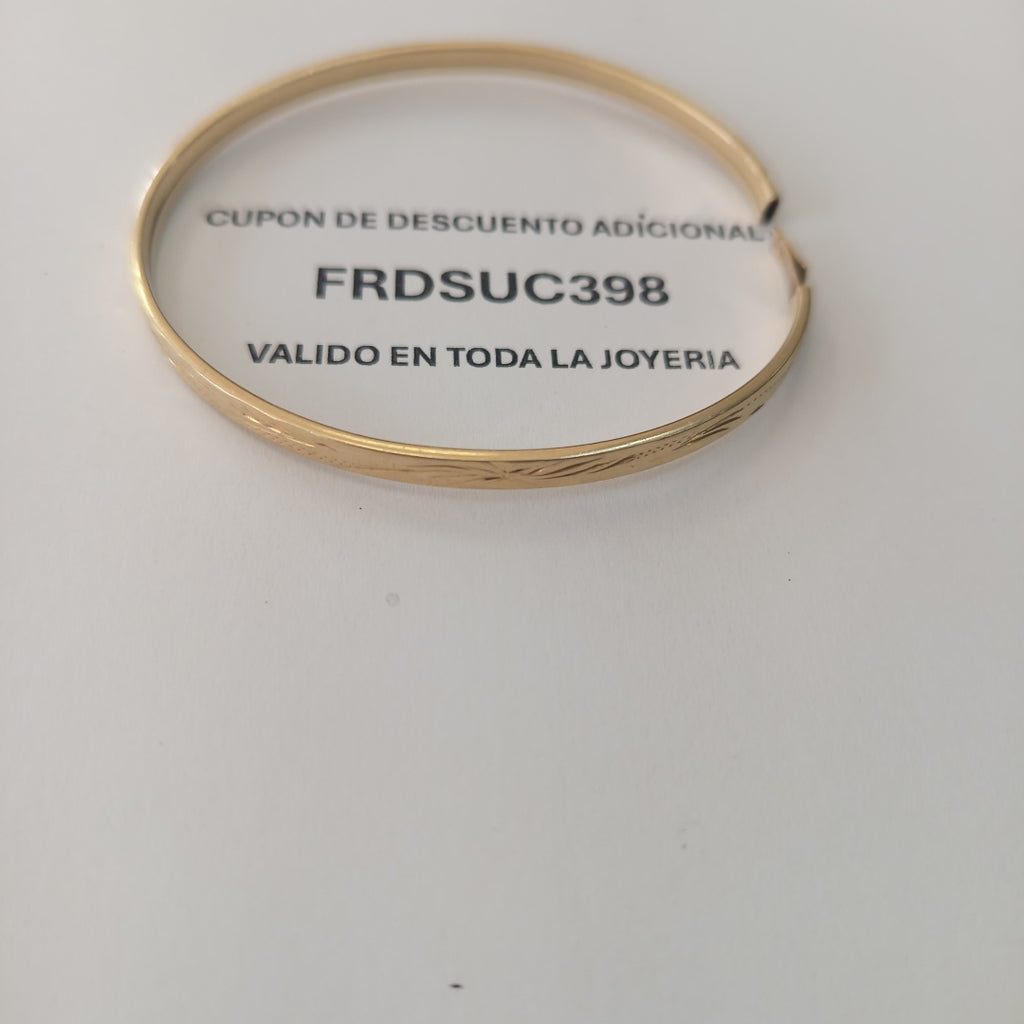 PULSERA RIGIDA ORO 10 K 4.8 GRMS (SEMINUEVO)