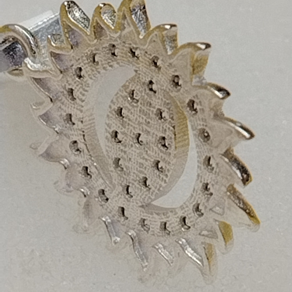DIJE OJO MAGICO CON CIRCONIAS PLATA .925 1.9 GR (NUEVO)