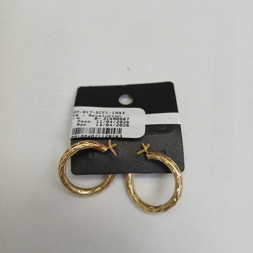 ARRACADAS PAR ORO 14 K 2.4 GRMS (SEMINUEVO)