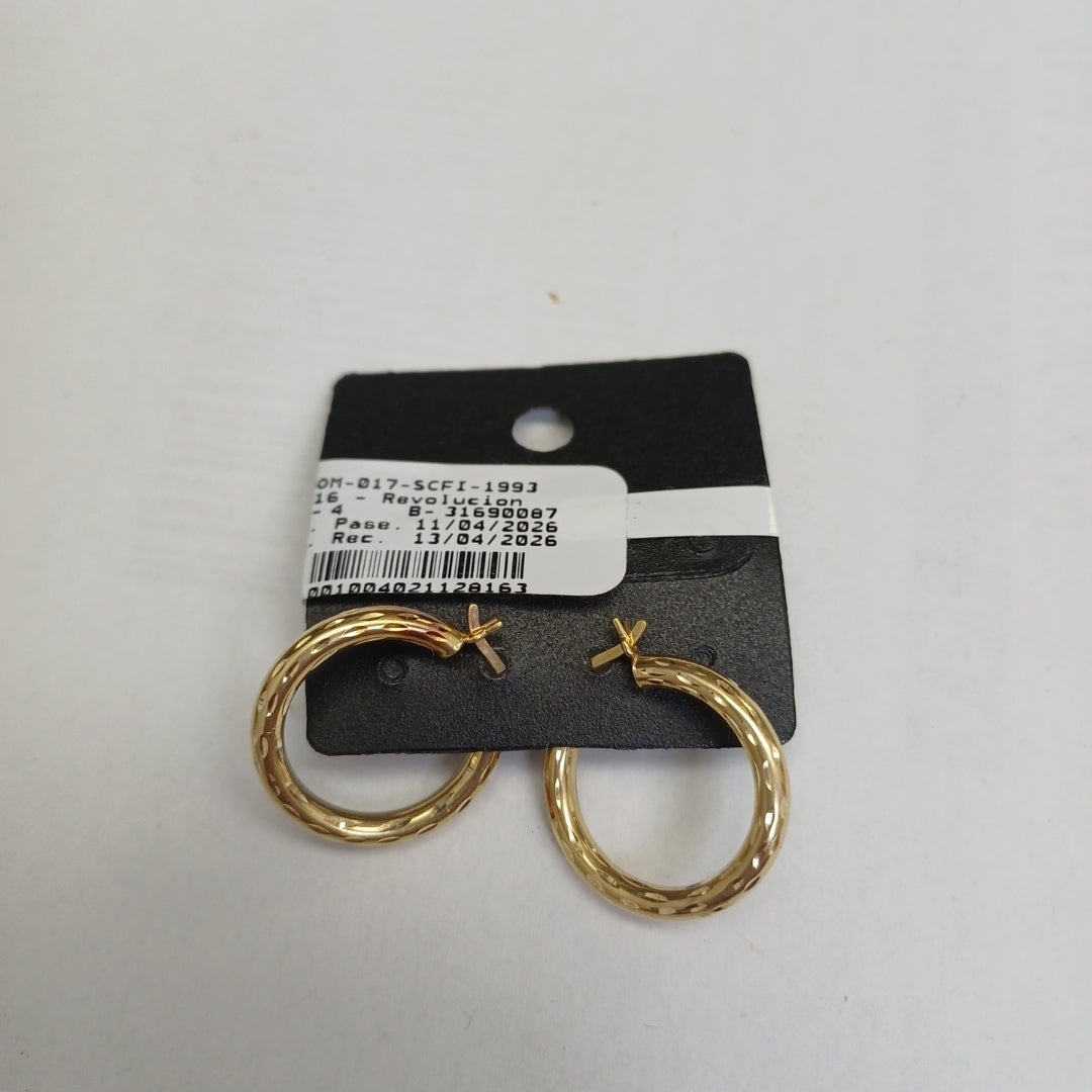 ARRACADAS PAR ORO 14 K 2.4 GRMS (SEMINUEVO)