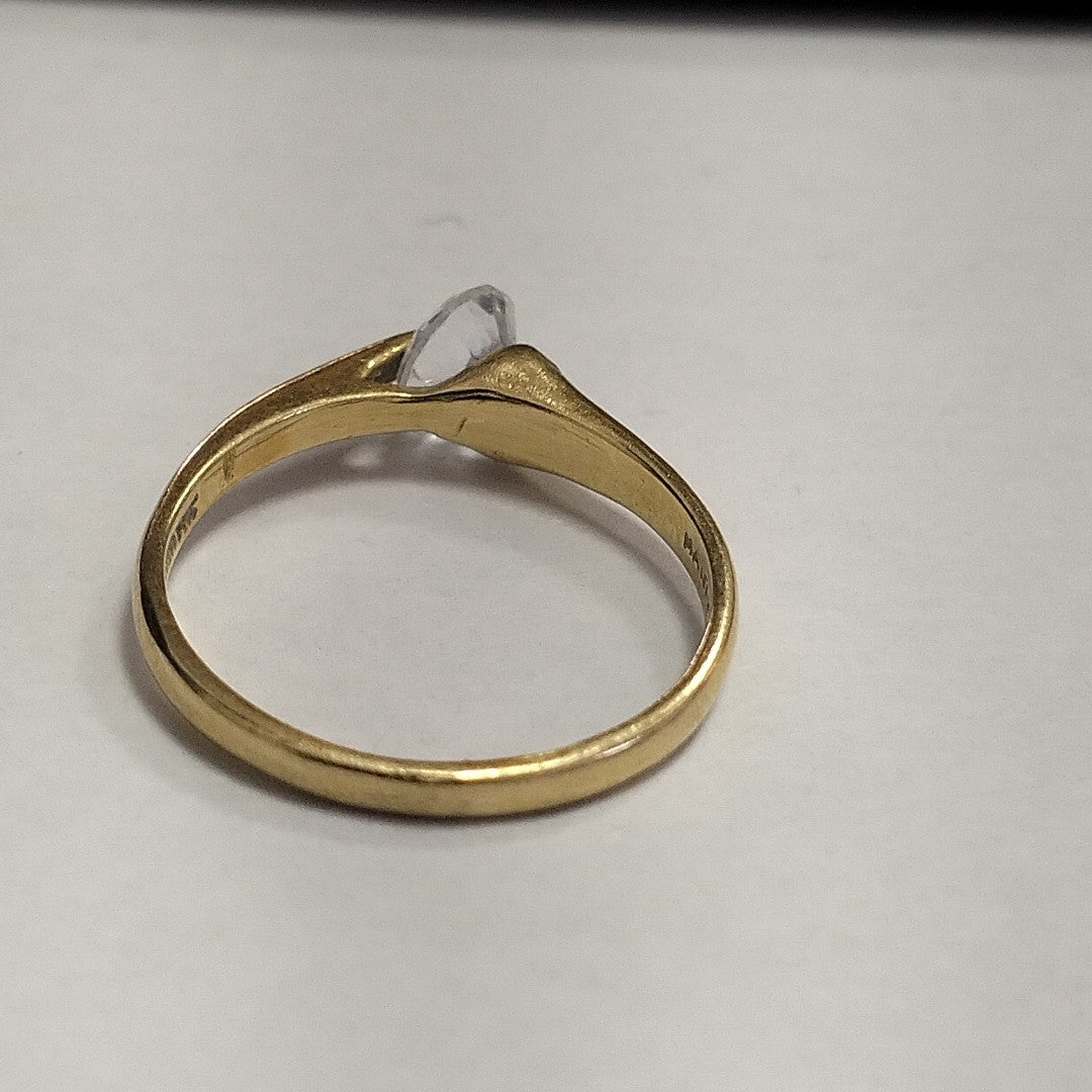 ANILLITO, SOLITARIO ORO 14 K 1.9 GRMS (SEMINUEVO)