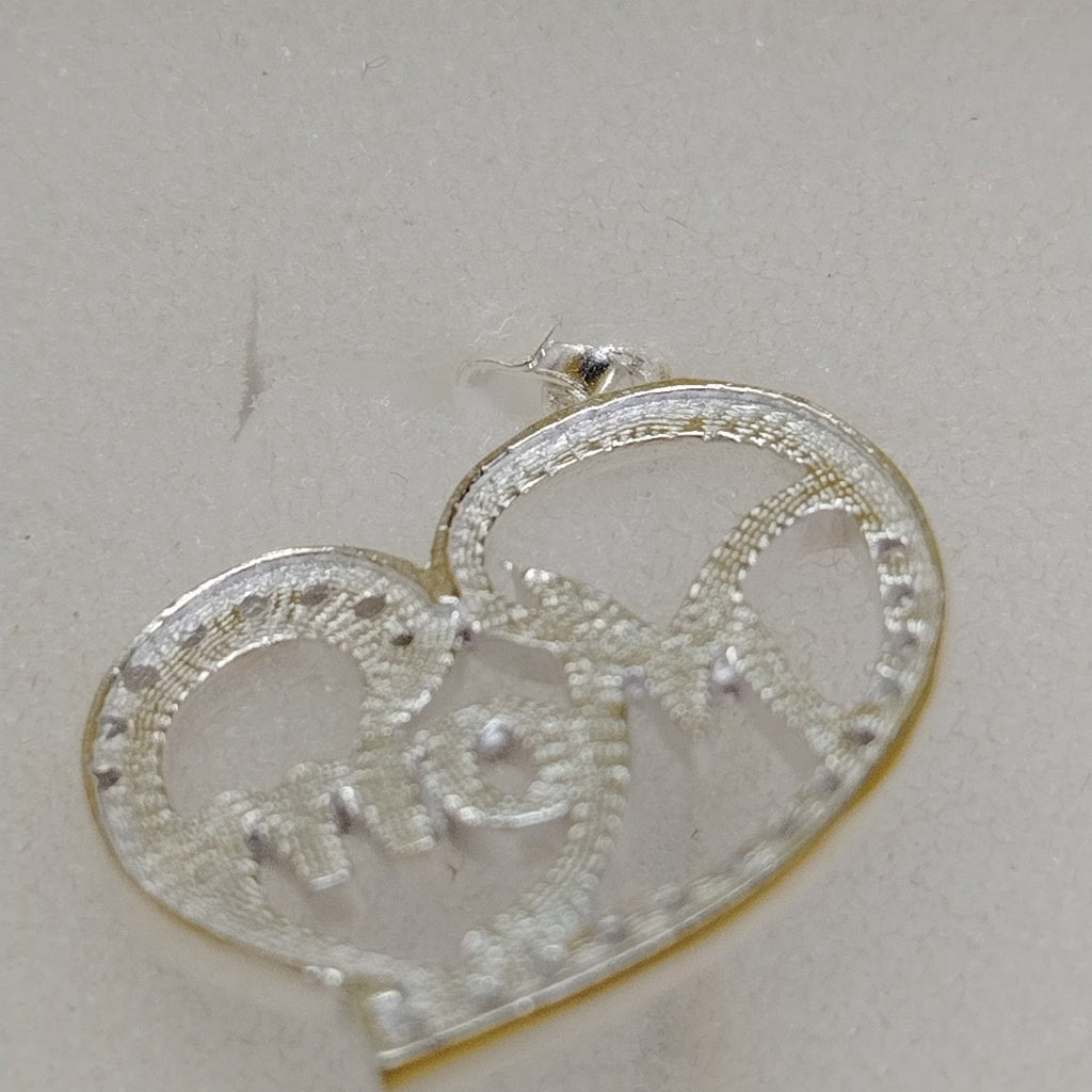 DIJE CORAZON C/CIRCONIAS PLATA .925 3.1 GR (NUEVO)