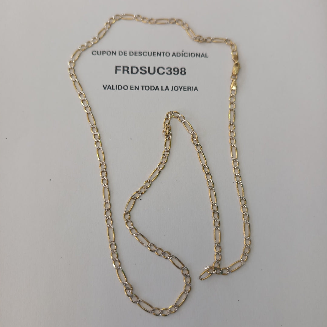 CADENA ORO, RODIADO 14 K 8.1 GRMS (SEMINUEVO)