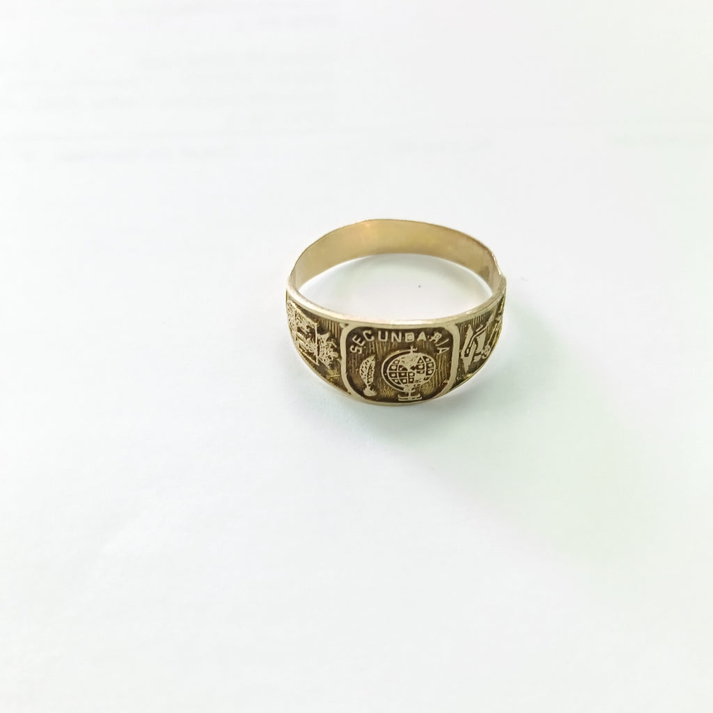 ANILLO DE GRADUACIÓN ORO 10 K 1.5 GRMS (SEMINUEVO)