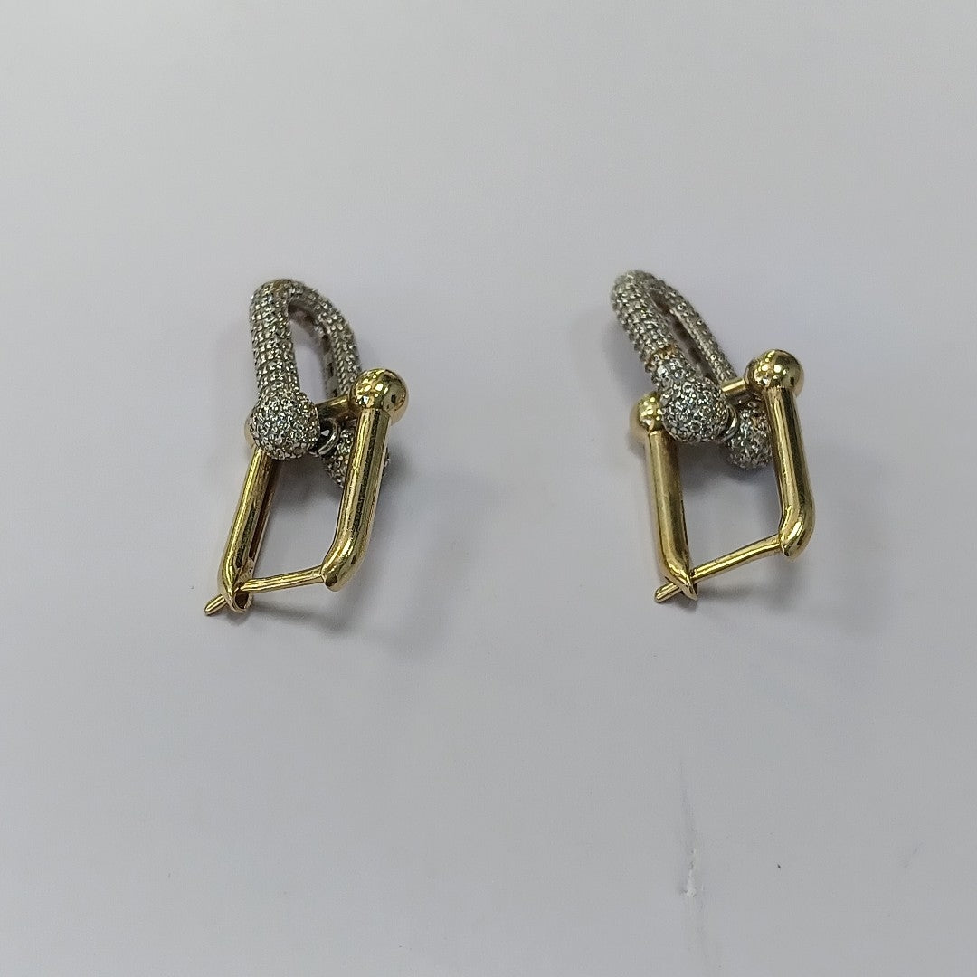 ARETES PAR ORO 14 K 9.4 GRMS (SEMINUEVO)