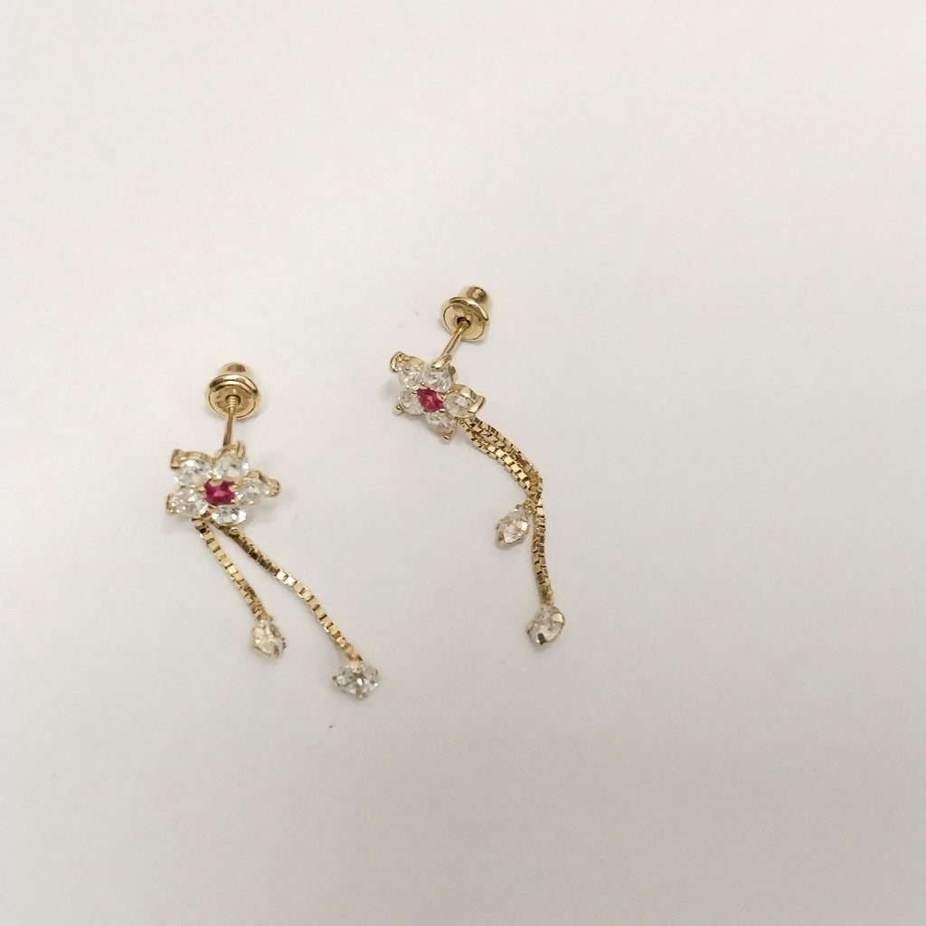 BROQUELES PAR ORO 14 K 1 GRMS (SEMINUEVO)