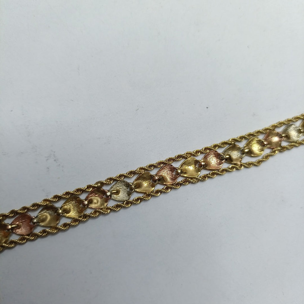 PULSERA ORO COMBINADO 14 K 13,80 GRMS (SEMINUEVO)