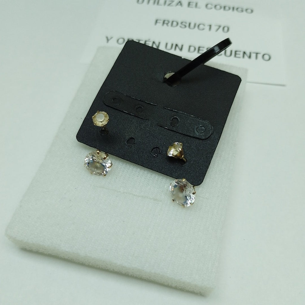 ARETES PAR ORO 10 K 1.9 GRMS (SEMINUEVO)