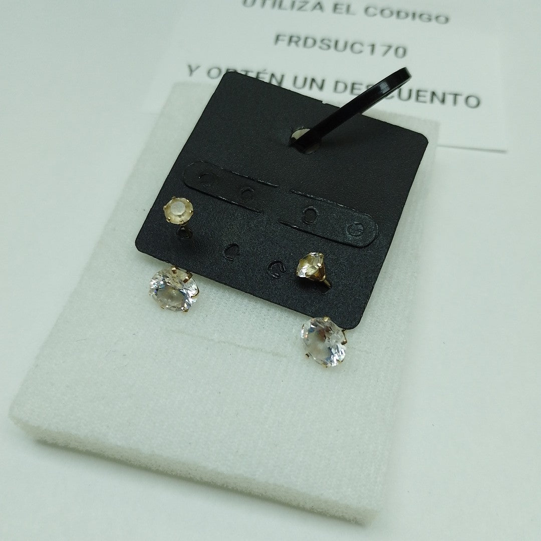 ARETES PAR ORO 10 K 1.9 GRMS (SEMINUEVO)