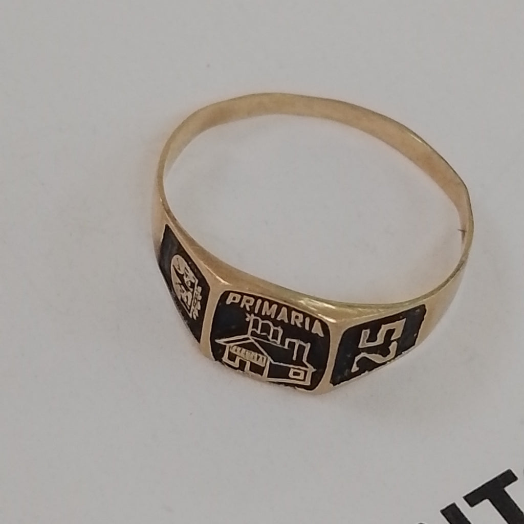 ANILLO DE GRADUACIÓN ORO 8 K 1.2 GRMS (SEMINUEVO)