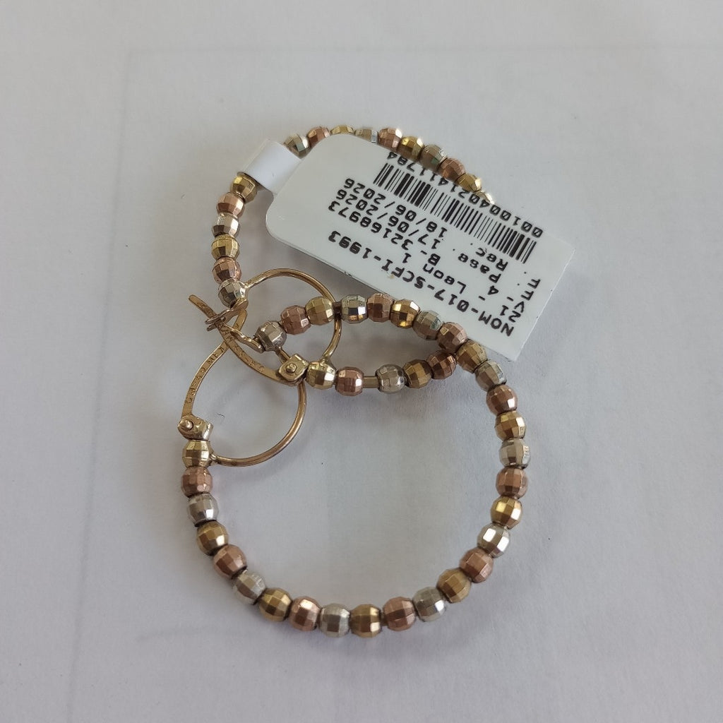 ARRACADAS PAR ORO,ORO COMBINADO 10 K 4,20 GRMS (SEMINUEVO)