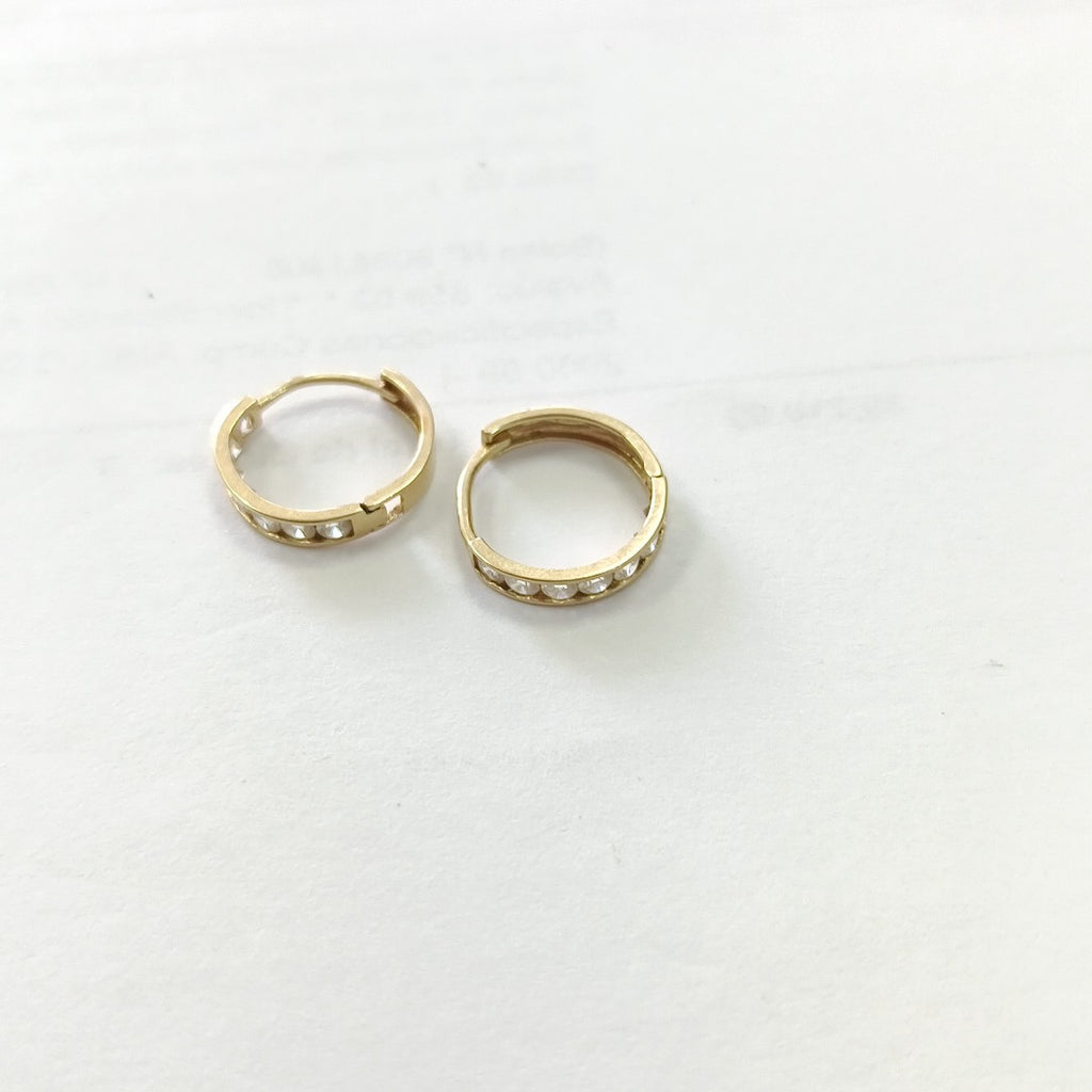 ARRACADAS PAR ORO 14 K 1 GRMS (SEMINUEVO)