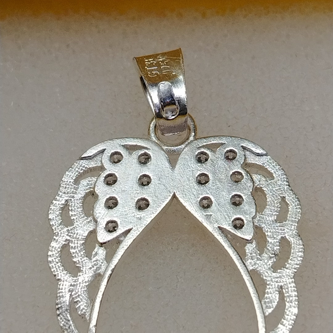DIJE ALAS C/CIRCONIAS PLATA .925 2.3 GR (NUEVO)