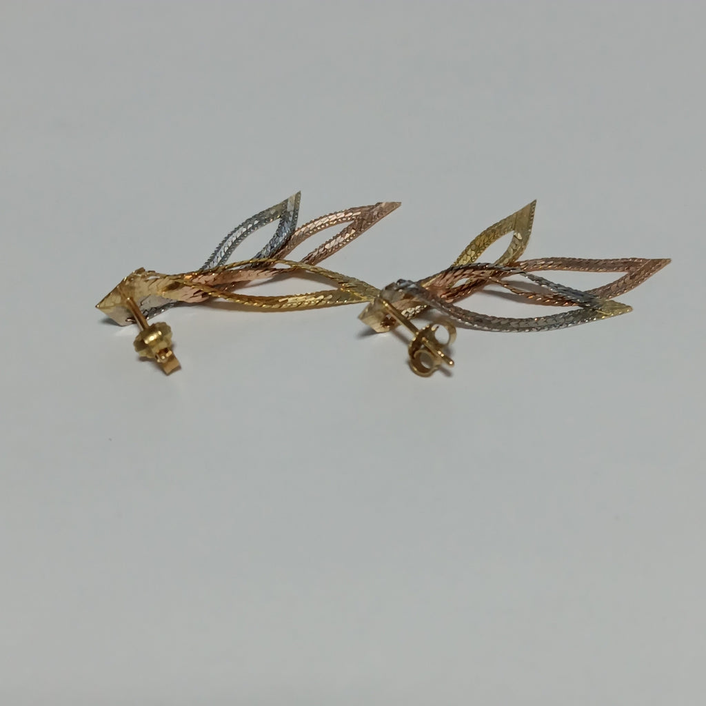 BROQUELES PAR ORO 14 K 2.5 GRMS (SEMINUEVO)