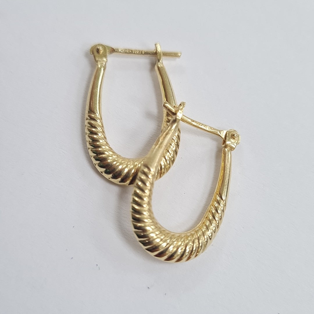 ARRACADAS PAR ORO 14 K 2.2 GRMS (SEMINUEVO)