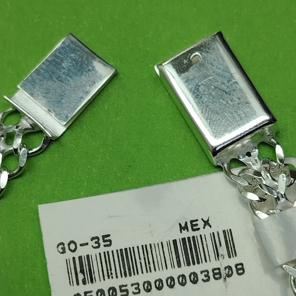 PULSERA TEJIDO CHINO PLATA .925 18 CM 7.7 GR (NUEVO)