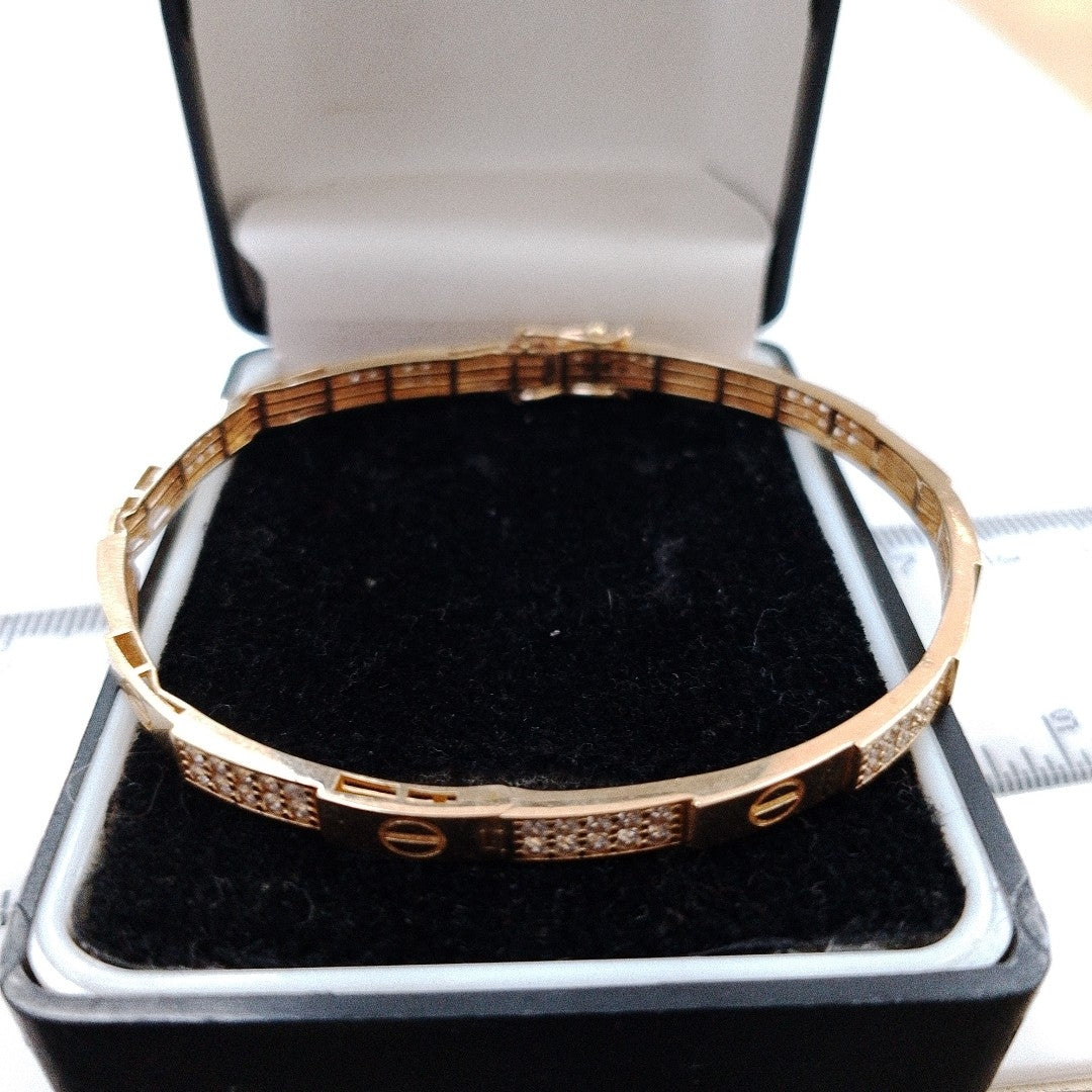 PULSERA RIGIDA ORO 14 K 7,10 GRMS (SEMINUEVO)