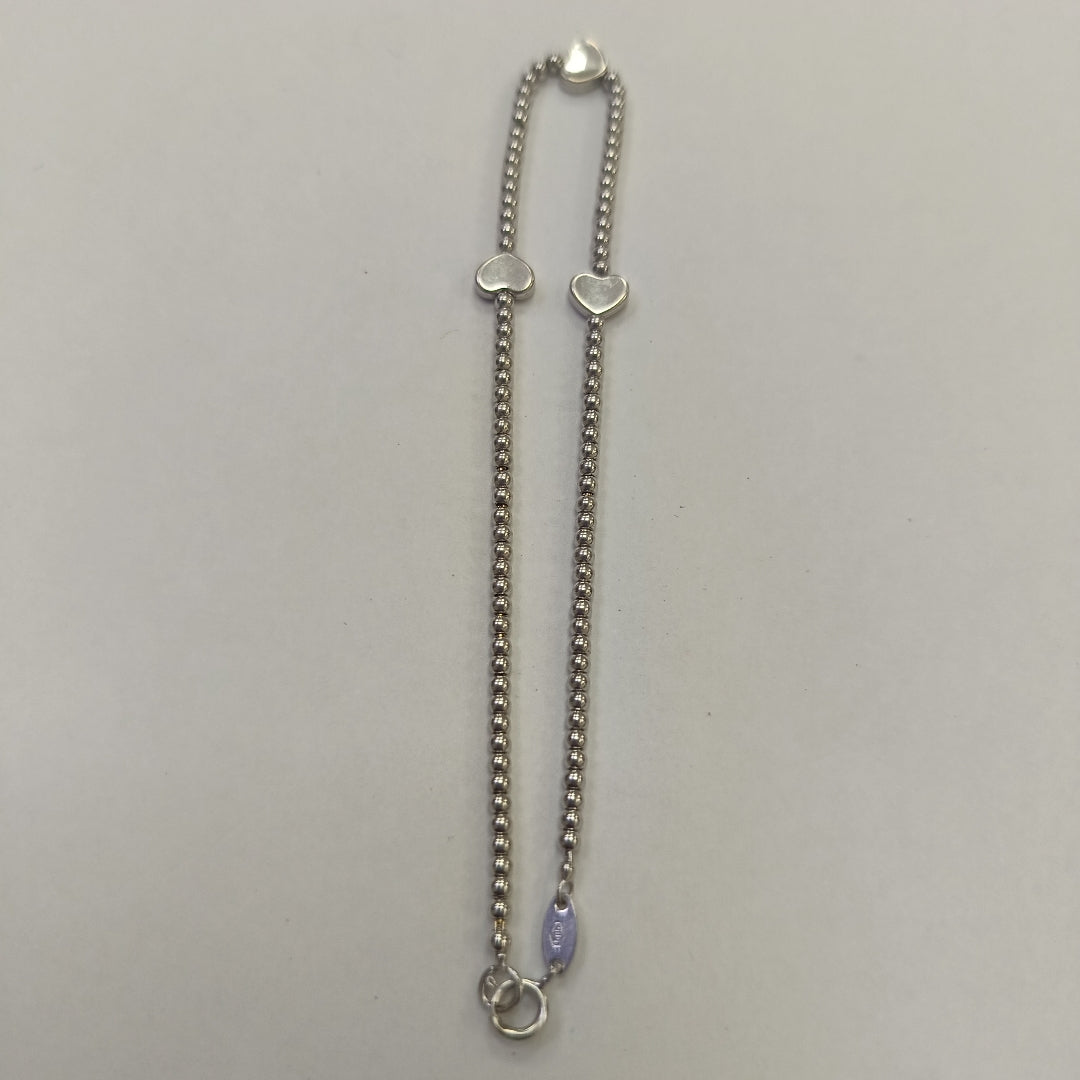 PULSERA ORO BLANCO 14 K 3.5 GRMS (SEMINUEVO)