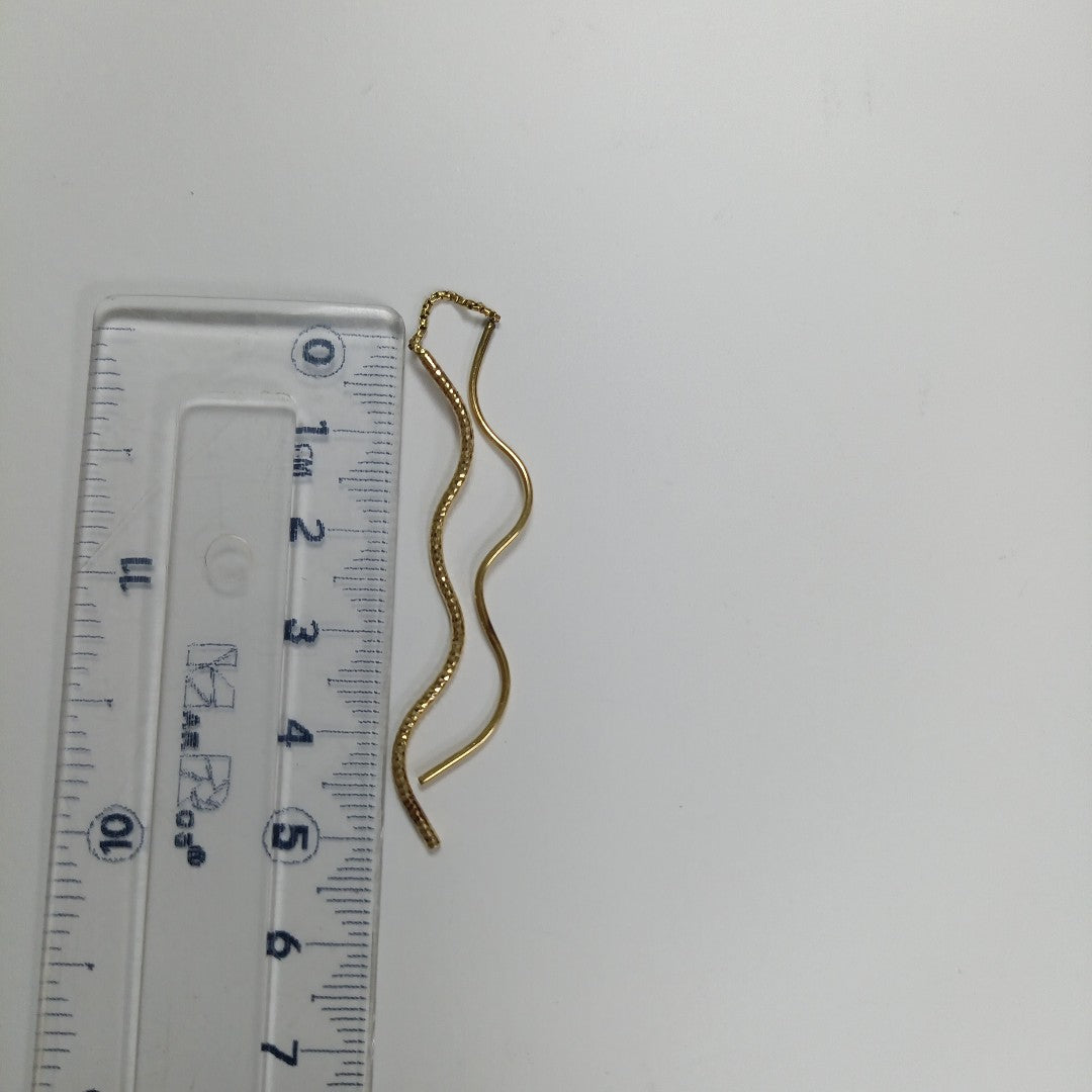 ARETES PAR ORO 14 K 2.4 GRMS (SEMINUEVO)
