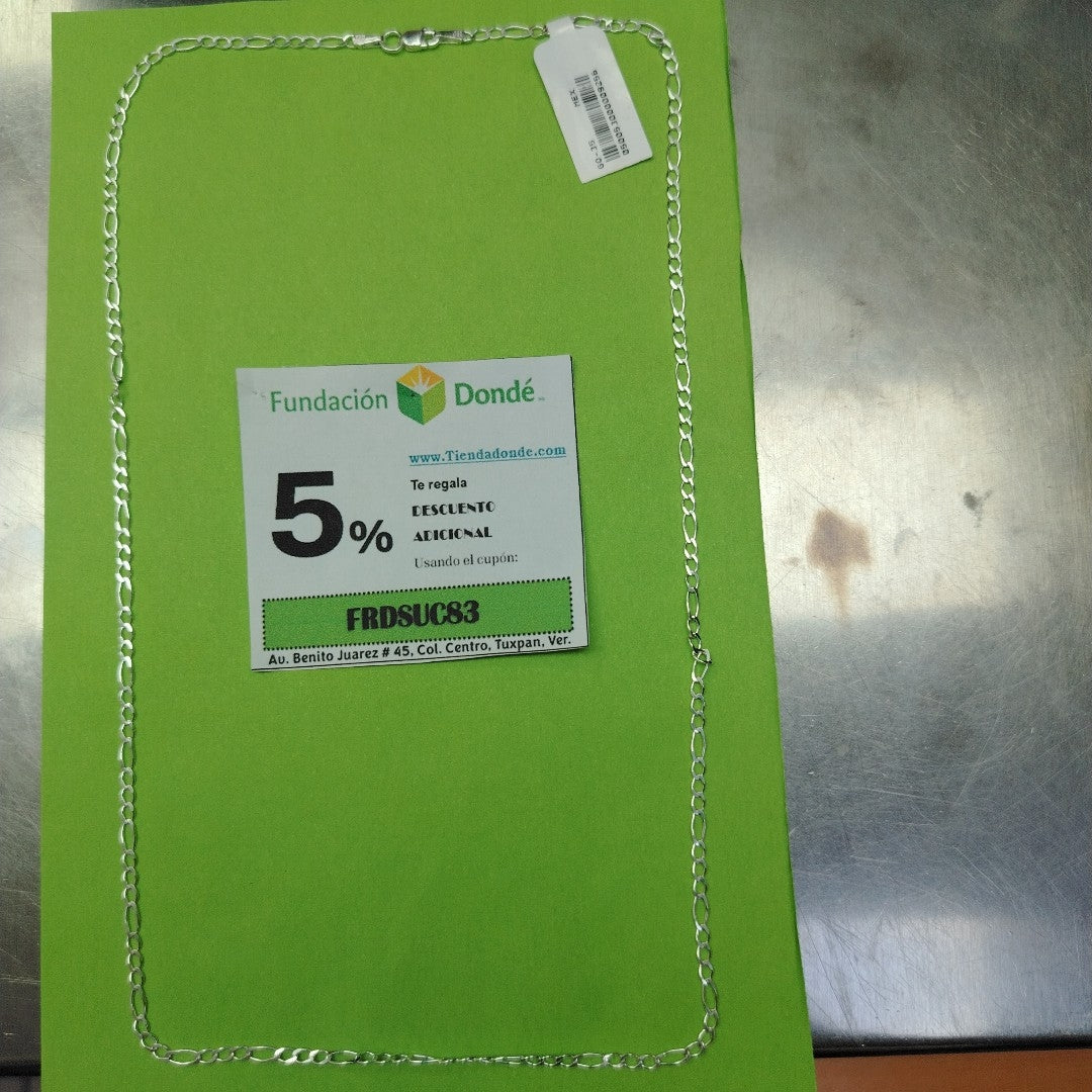 CADENA 3X1 PLATA .925 60 CM 4.62 GR (NUEVO)