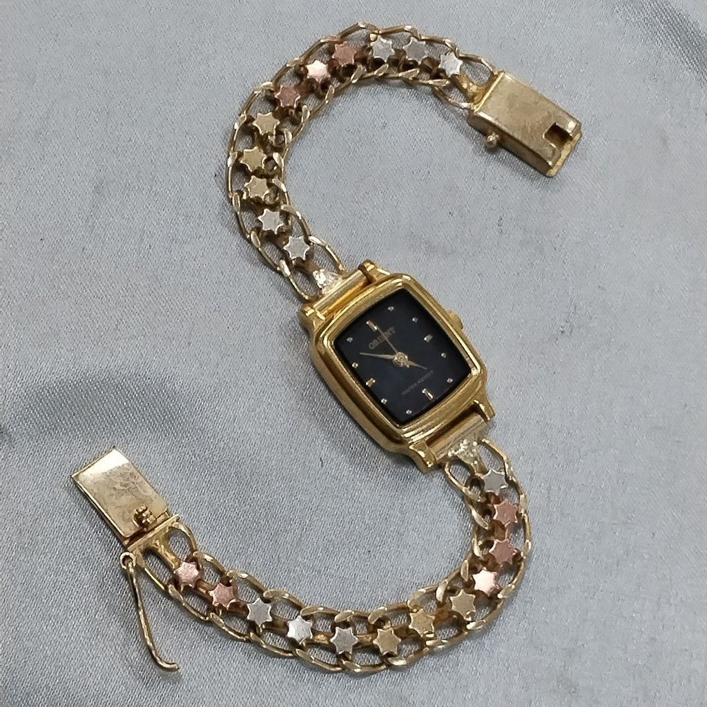 RELOJ CAJA ACERO PULSO ORO ORO 10 K 18.2 GRMS (SEMINUEVO)