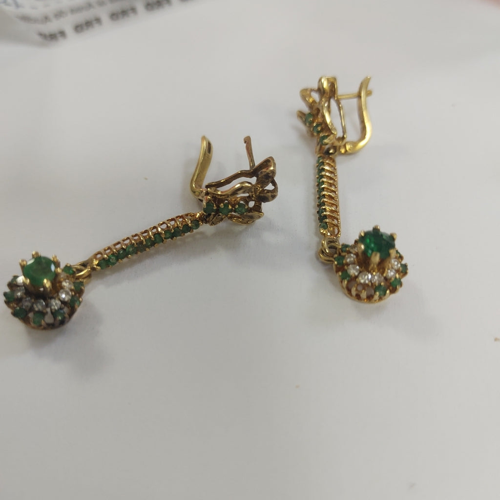 ARETES PAR ORO 14 K 7,80 GRMS (SEMINUEVO)