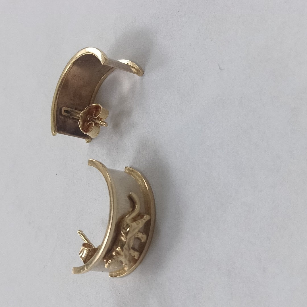 BROQUELES PAR ORO 14 K 4.7 GRMS (SEMINUEVO)