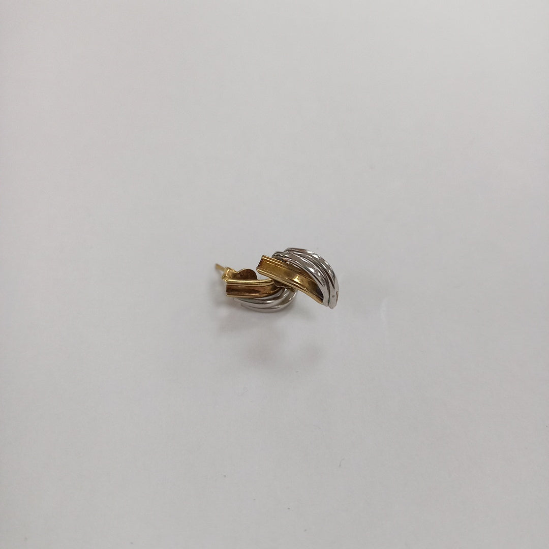 BROQUELES PAR ORO COMBINADO 14 K 0.9 GRMS (SEMINUEVO)