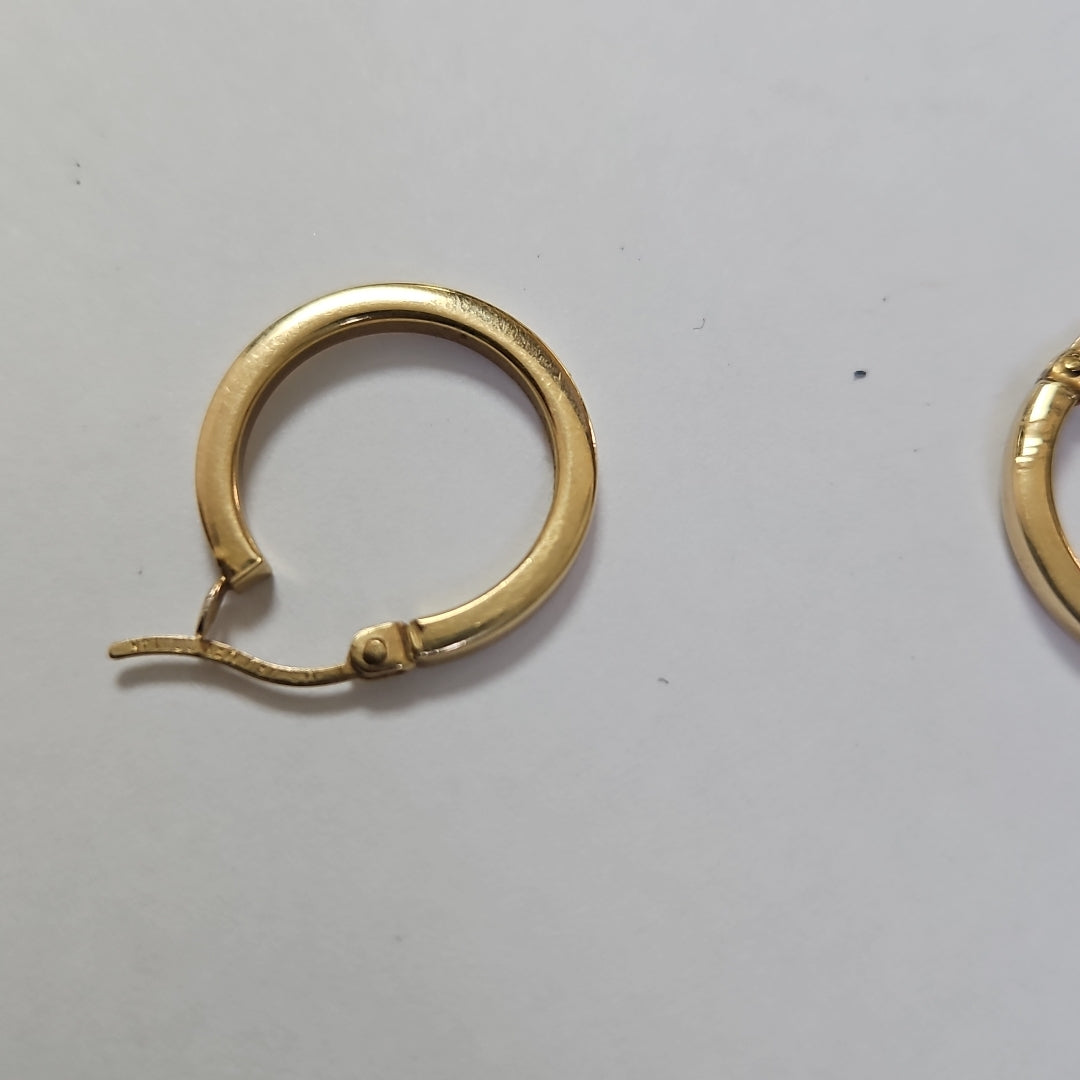 ARRACADAS PAR ORO 14 K 1.5 GRMS (SEMINUEVO)