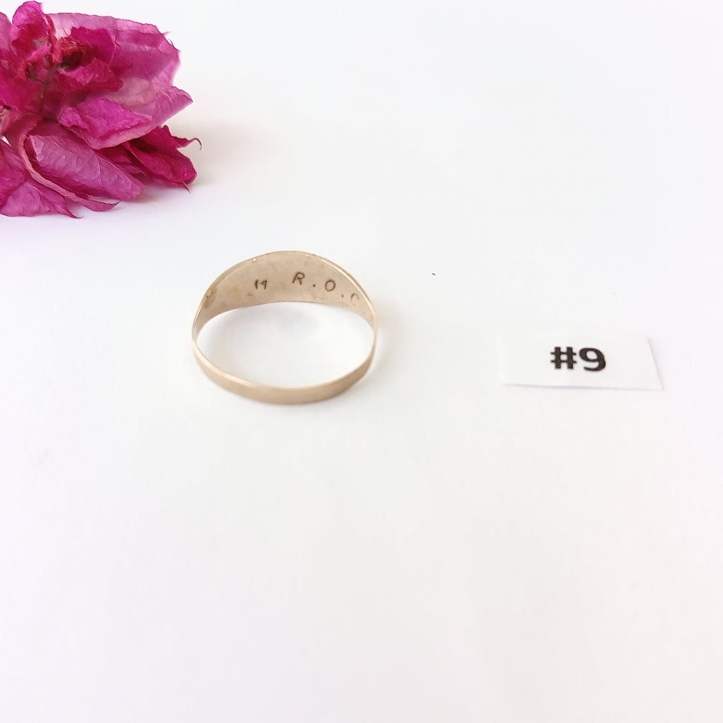 ANILLO DE GRADUACIÓN ORO 8 K 1,30 GRMS (SEMINUEVO)